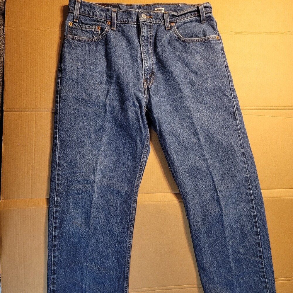 Vintage Levis Jeans Mens 36x30 Blue Denim 505 Regular Fit Straight Leg 90s 1998